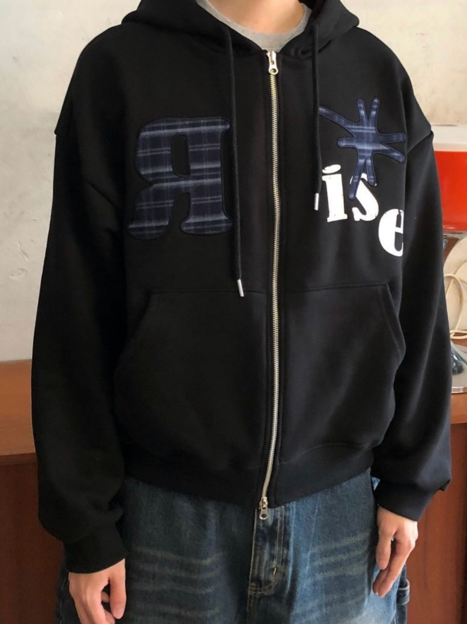 Unisex  rise checked jacket