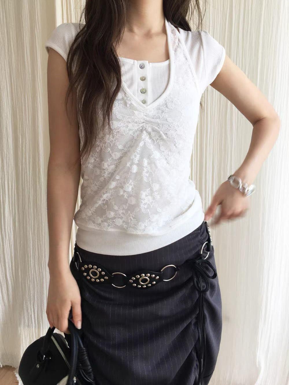 Must in Lace top set