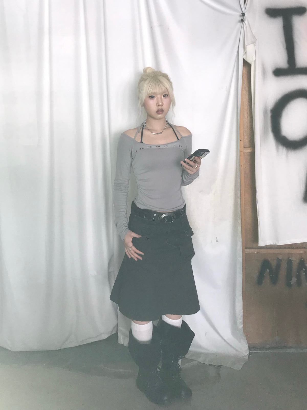 Must in!!! Perfect cargo mid skirt
