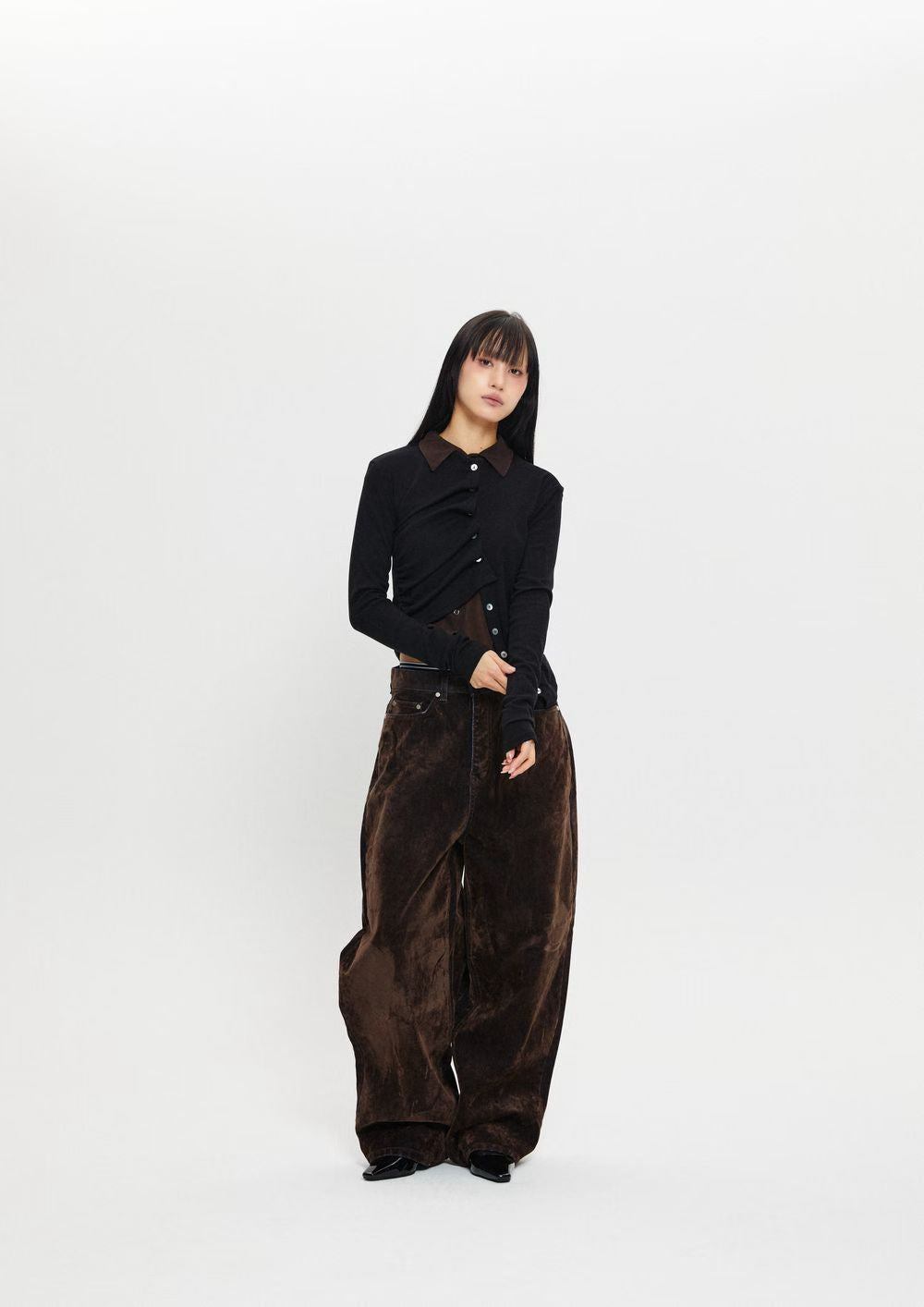 Unisex絲絨牛仔褲￼