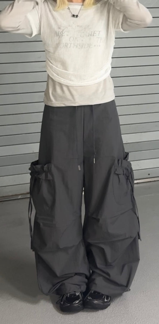Must in 索繩ruffle工裝褲￼