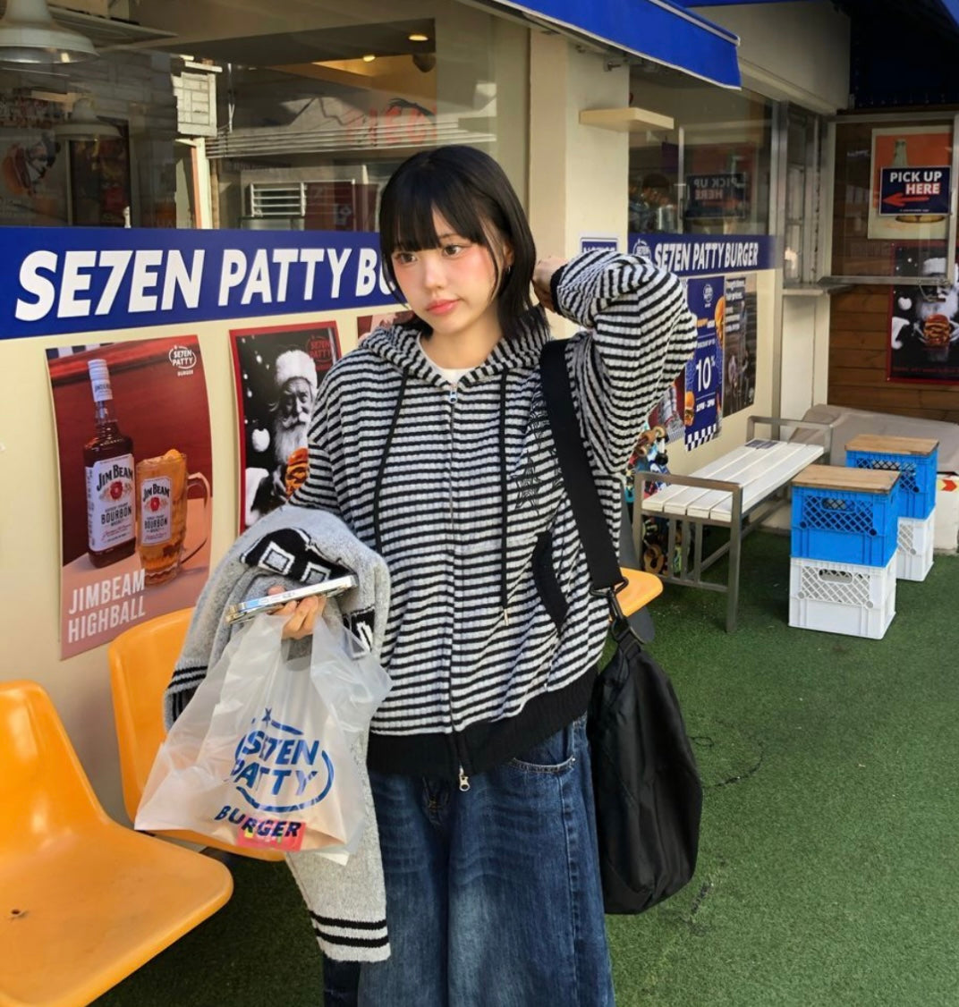 Unisex striped star jacket