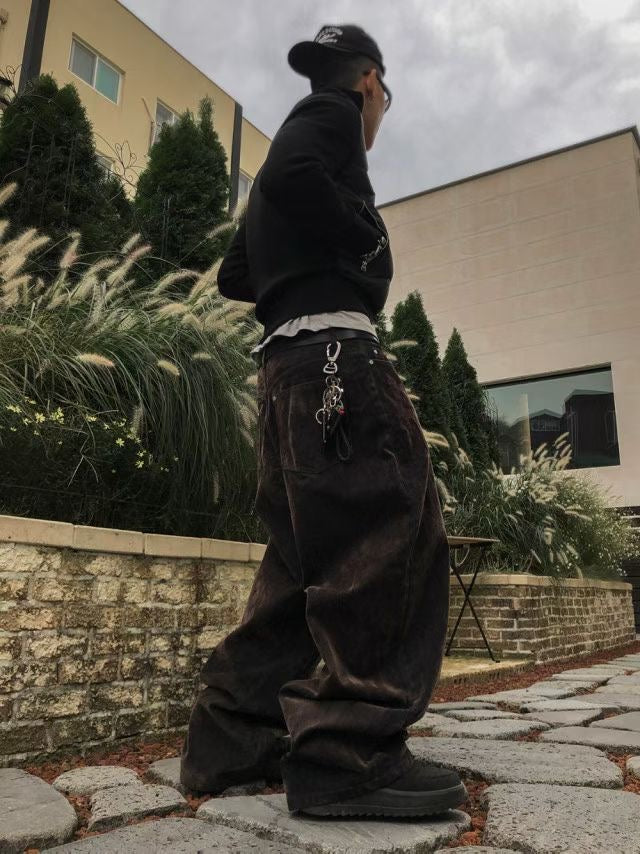 Unisex絲絨牛仔褲￼