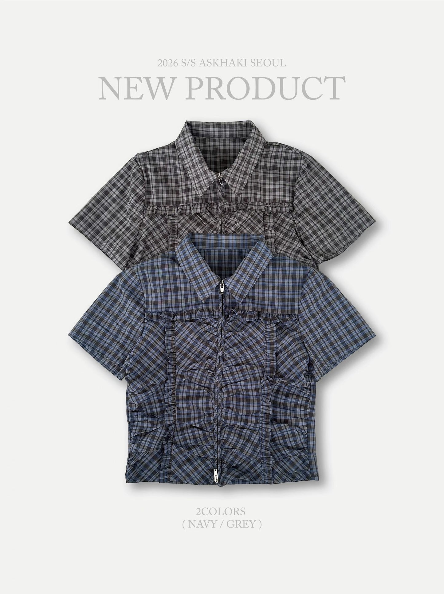 Checked zip top