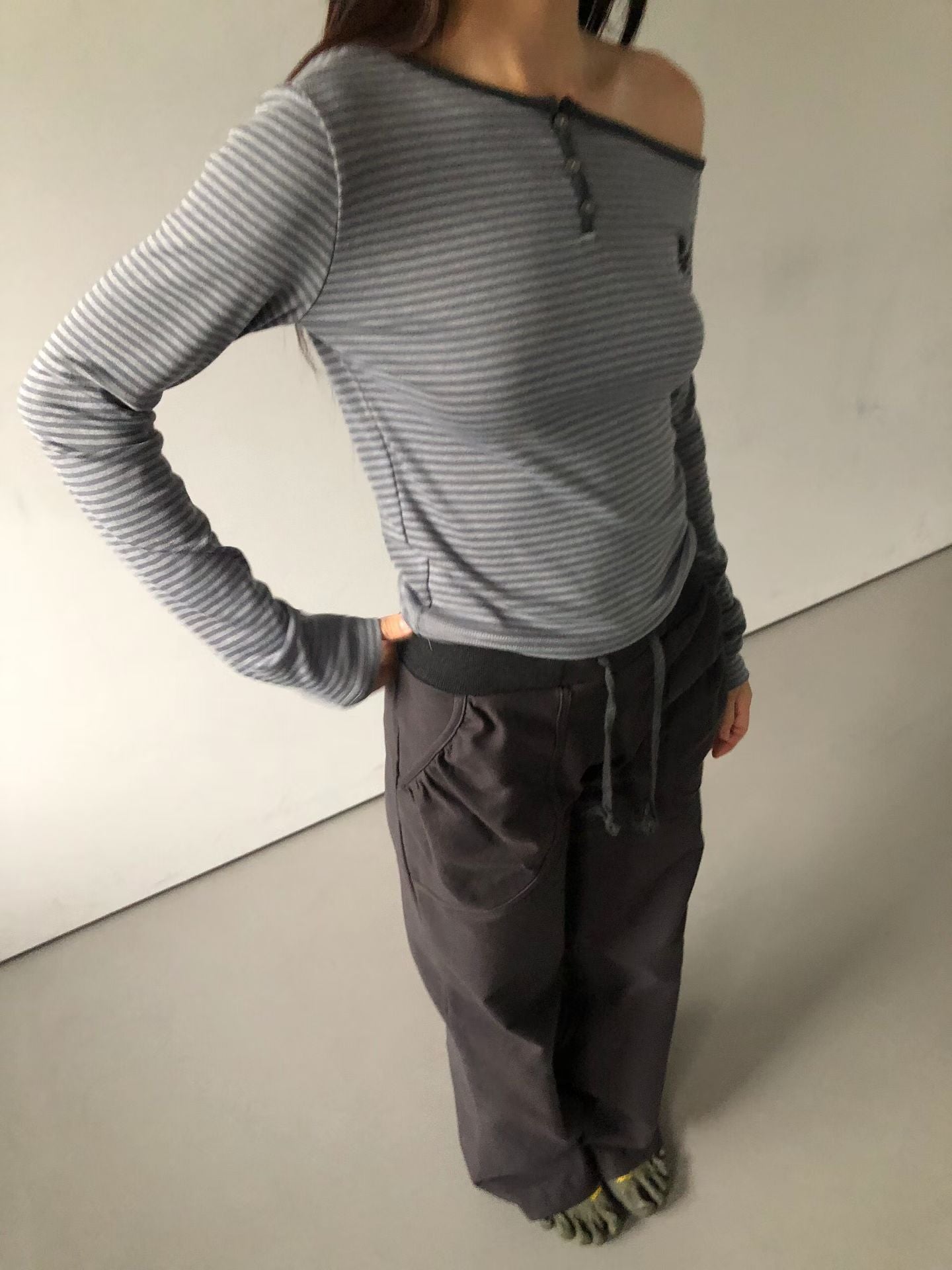 Striped Unregular tee