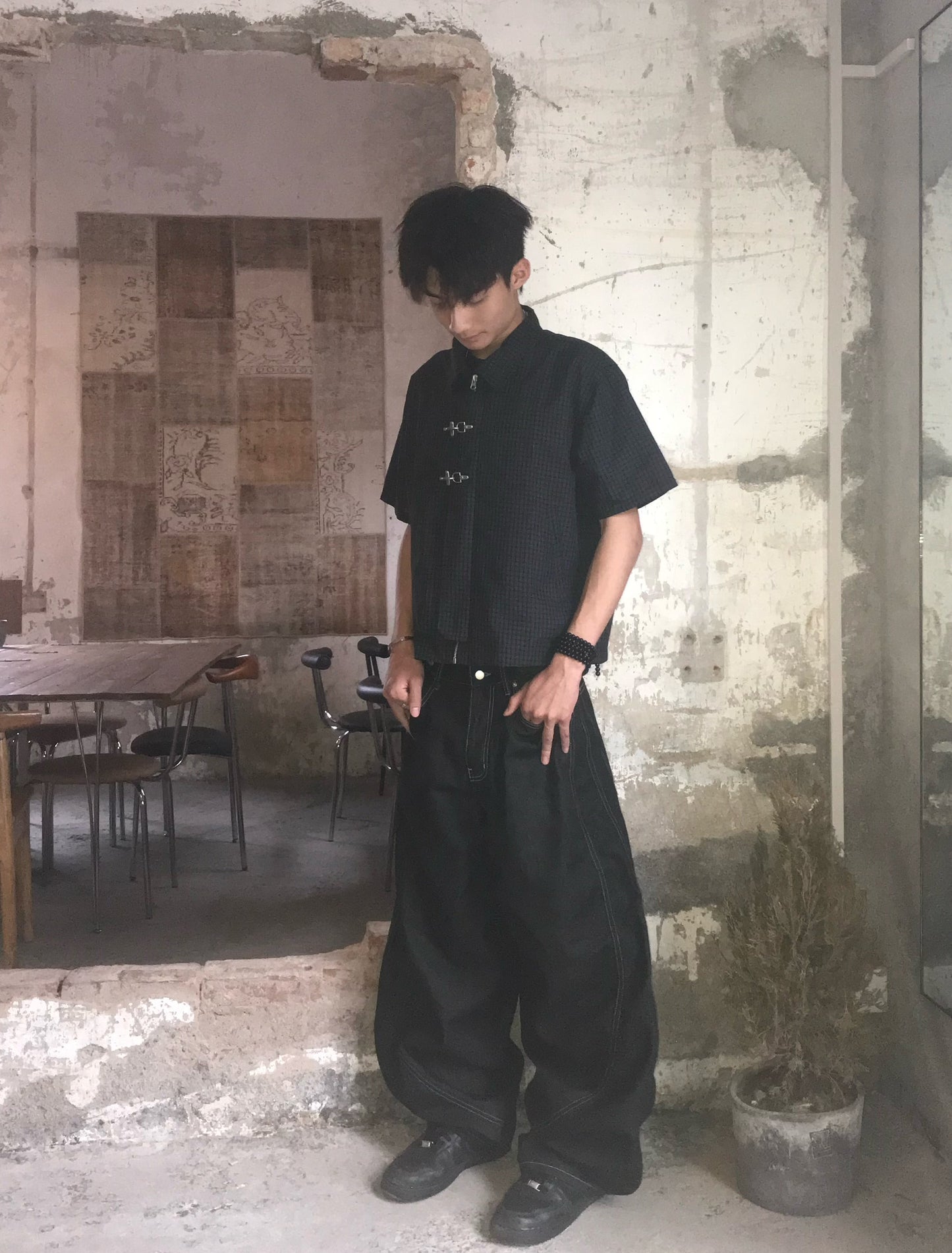 Special!!✨✨Unisex 短版消防扣恤衫￼