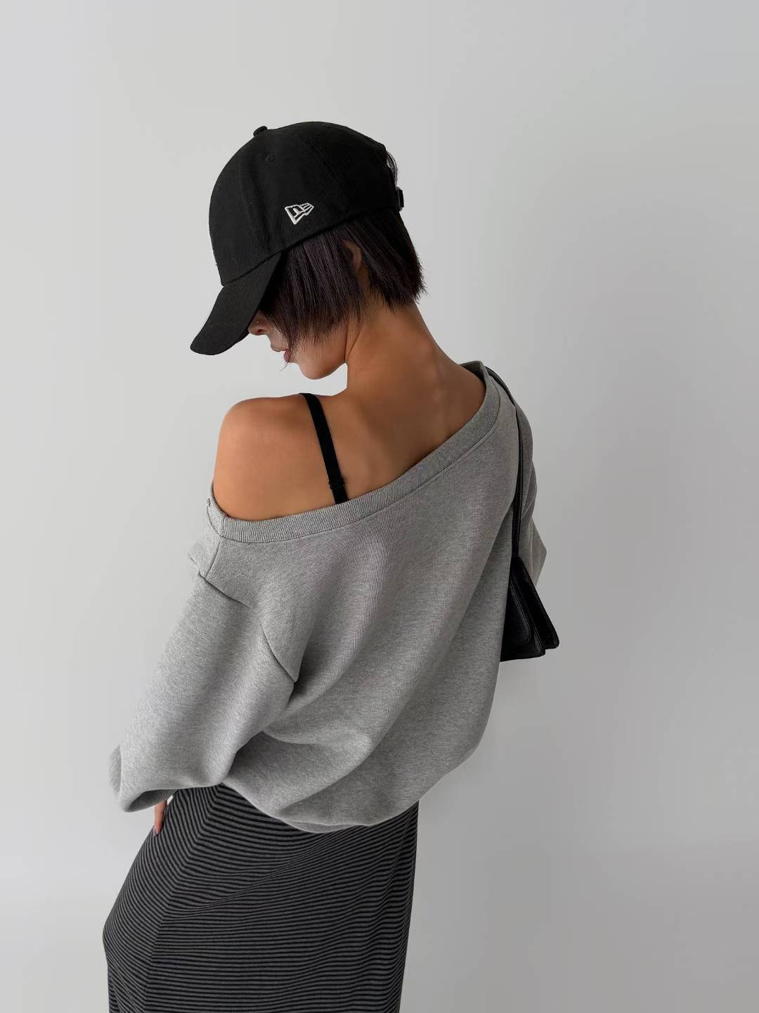 Off shoulder hoodie