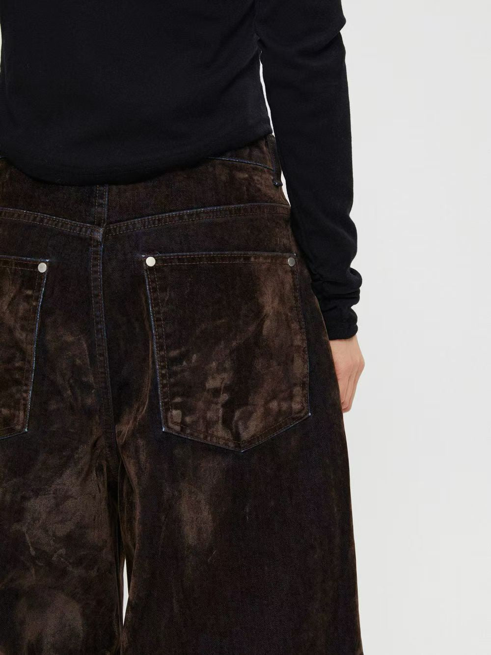 Unisex絲絨牛仔褲￼