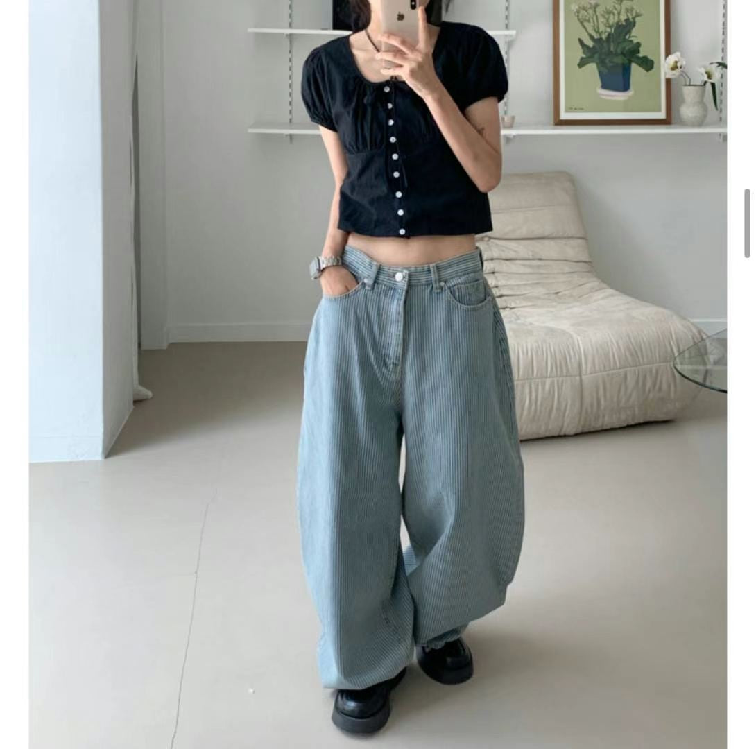Unisex perfect striped pants