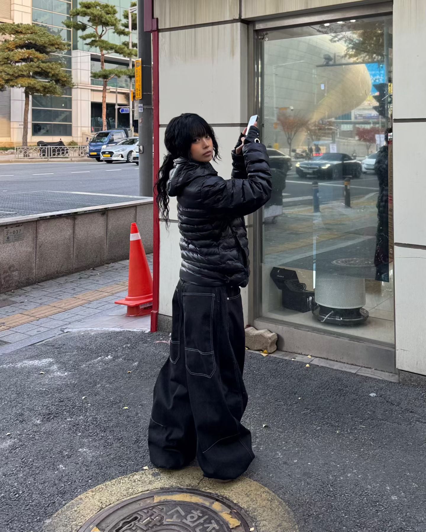 Must have!!明線super wide pants￼