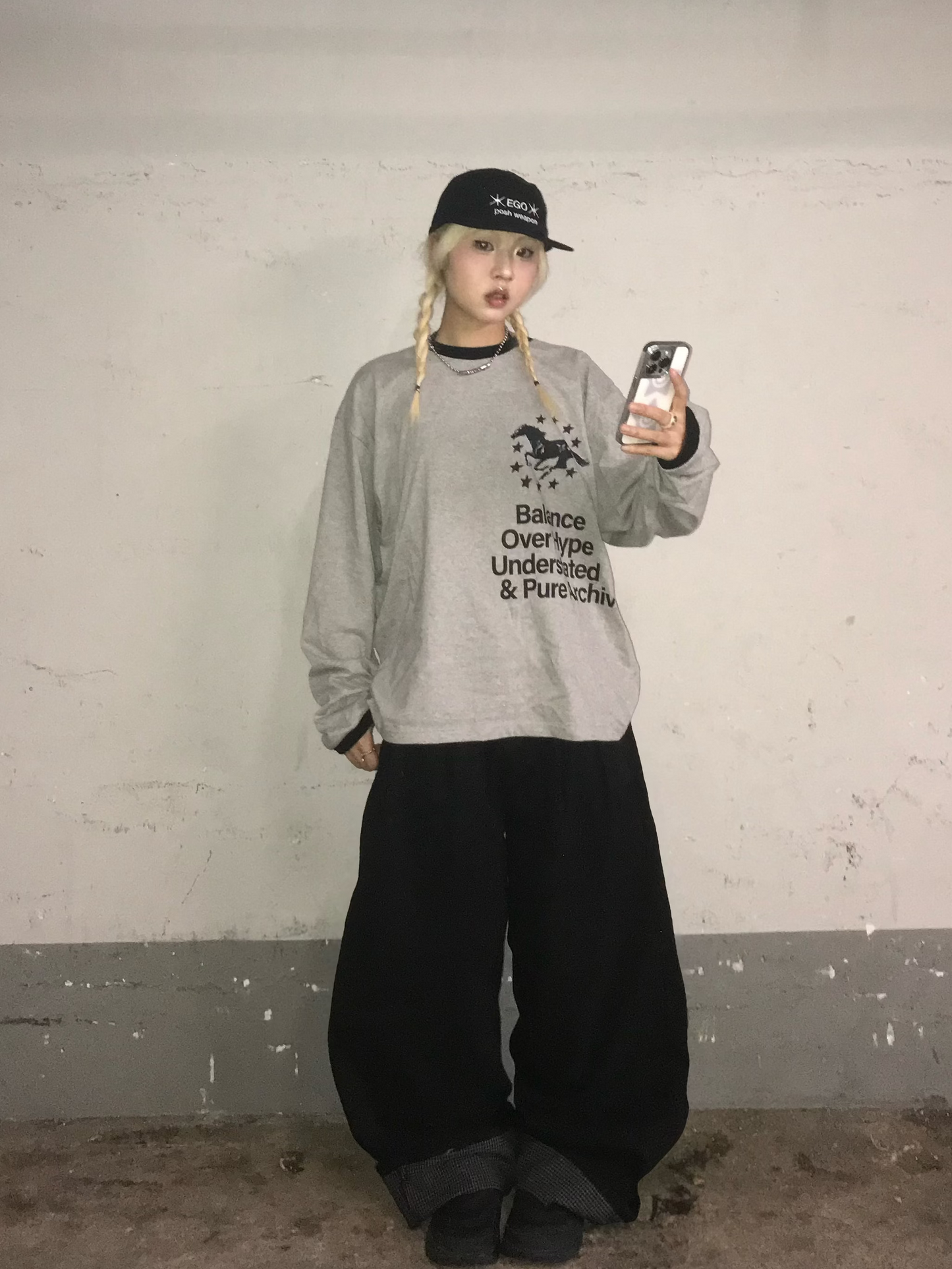 Unisex checked pants