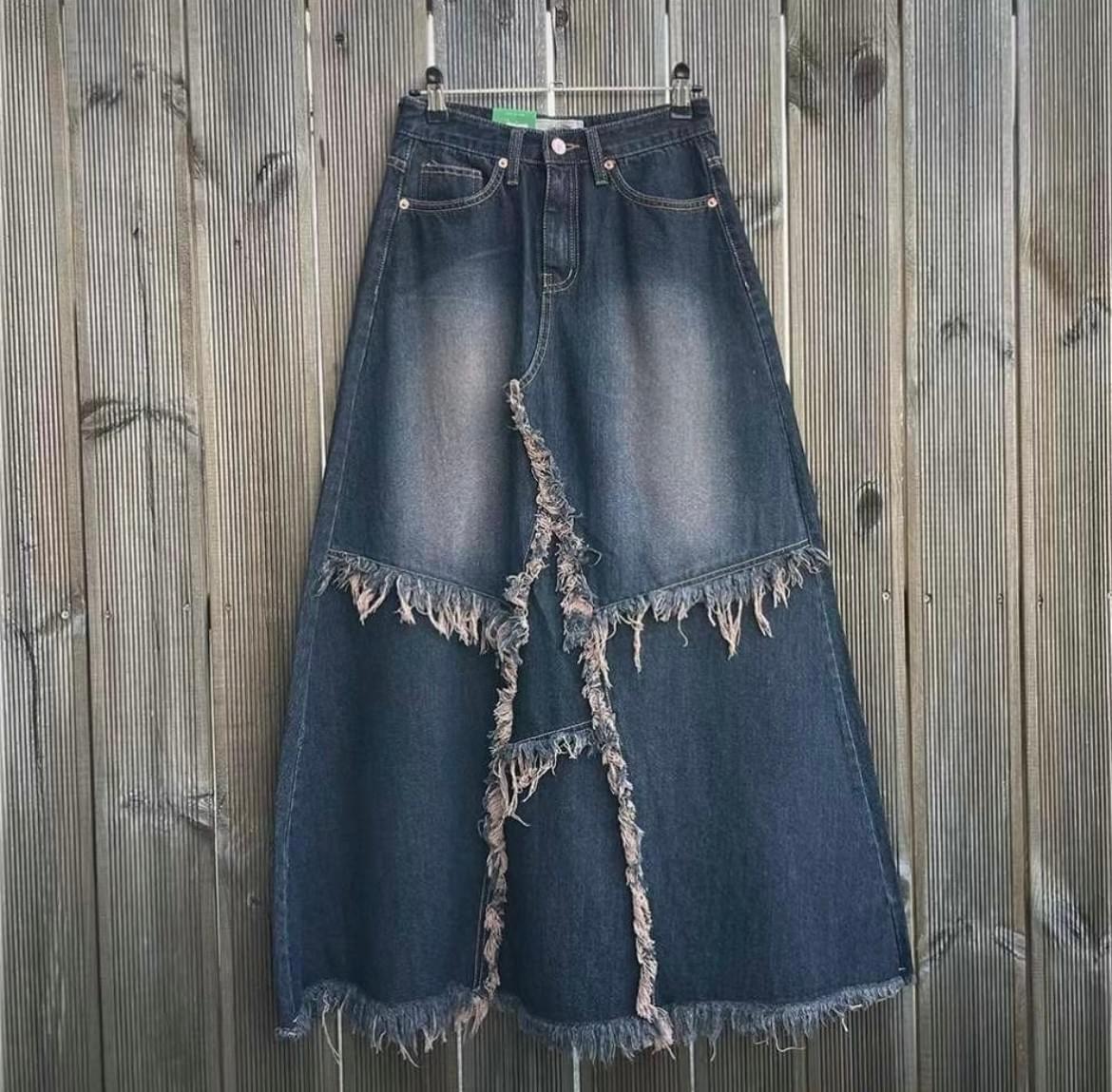 Star so so denim skirt