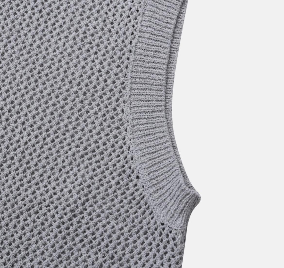 Unisex Grey net vest