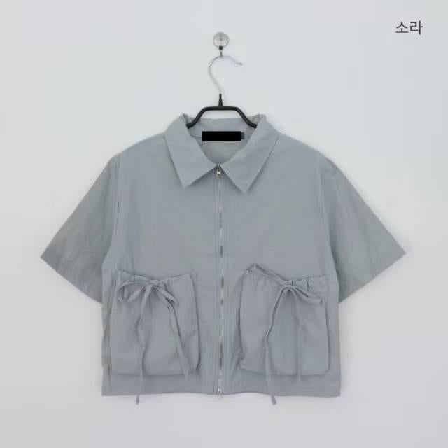 Grey ribbon jacket