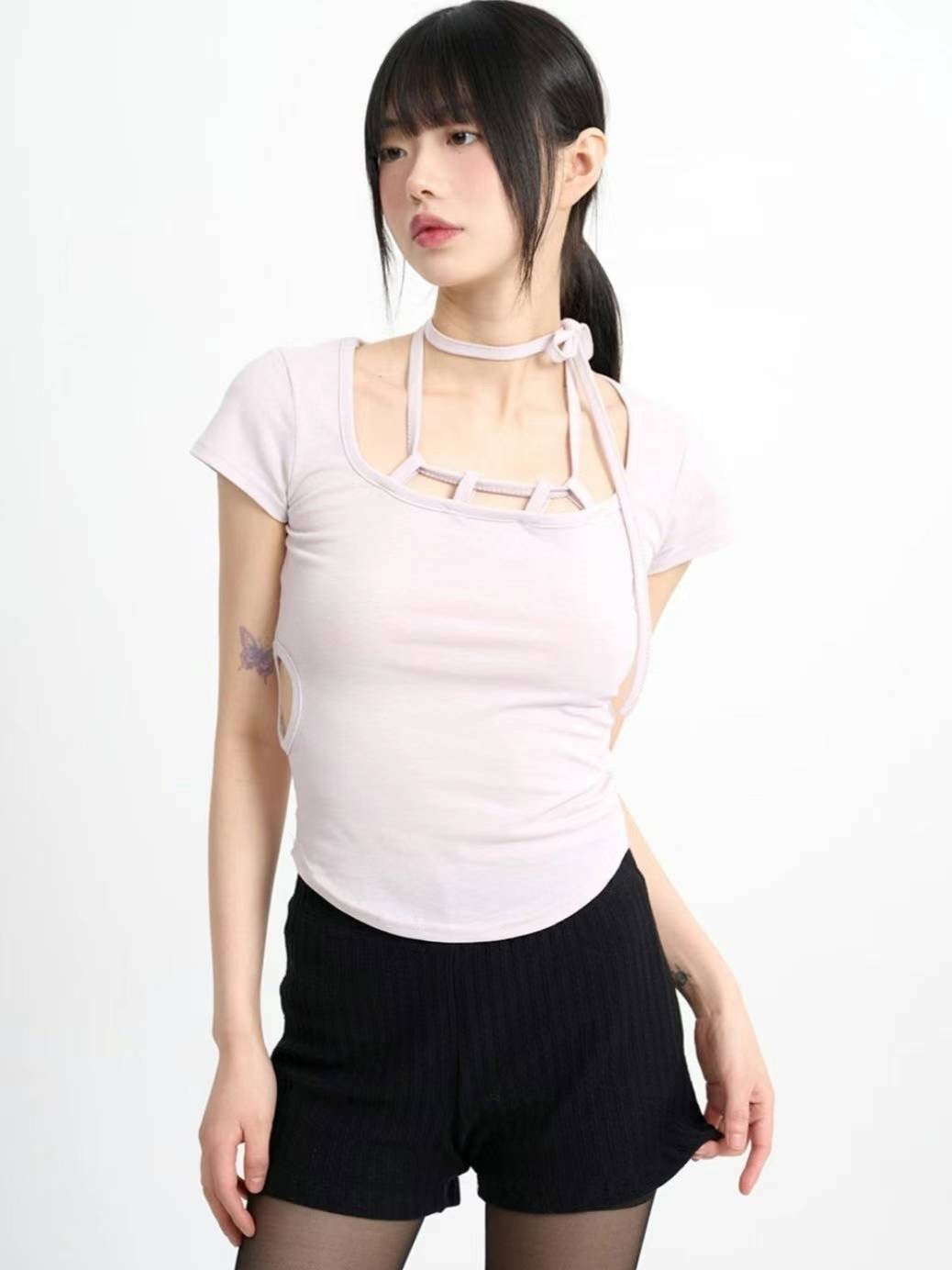 Girly ribbon top